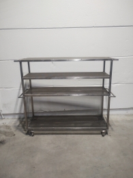 Chariot / rack mobile en inox